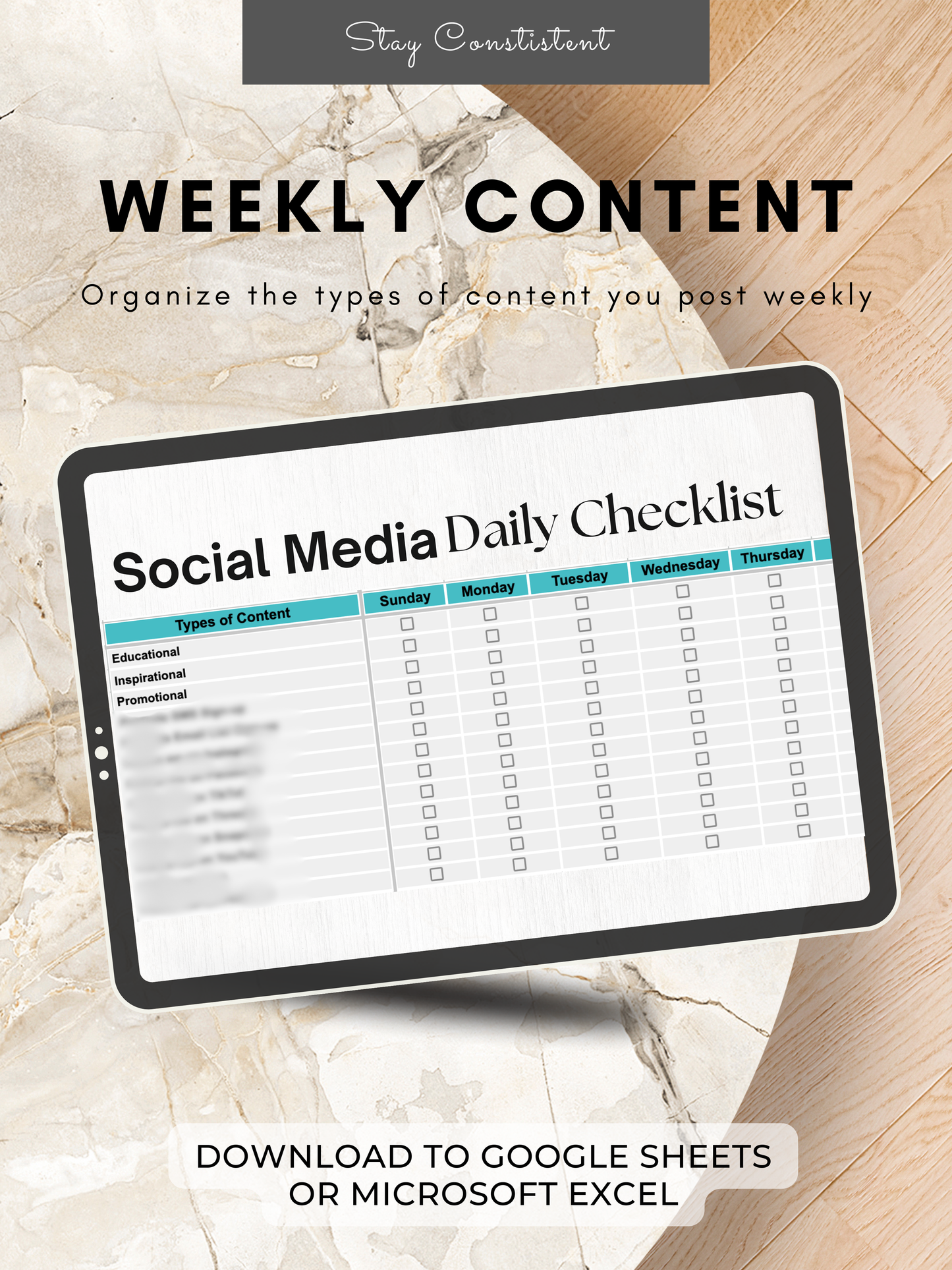 Social Media Daily Checklist