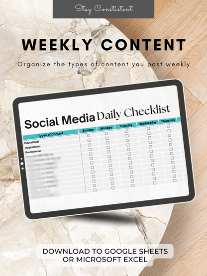 Social Media Daily Checklist